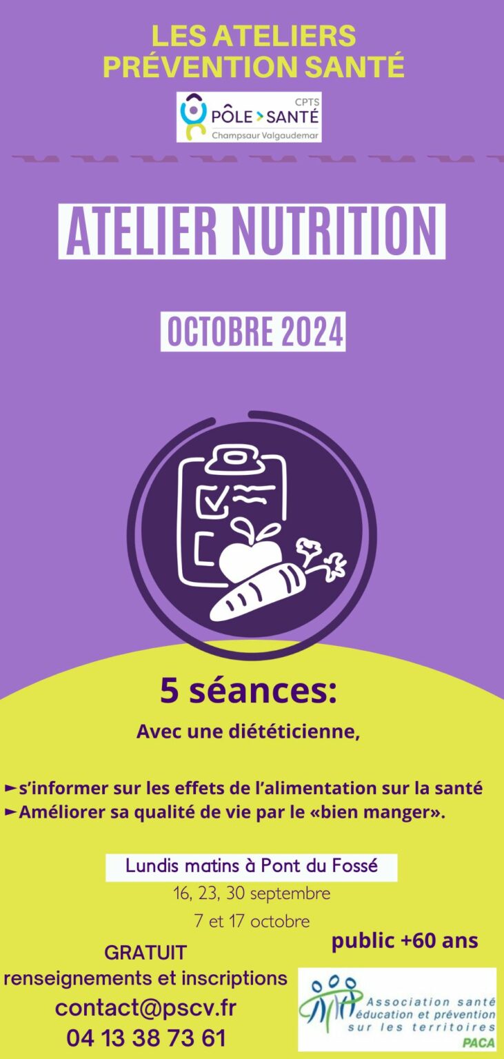 Ateliers prévention séniors Automne 2024 pscv