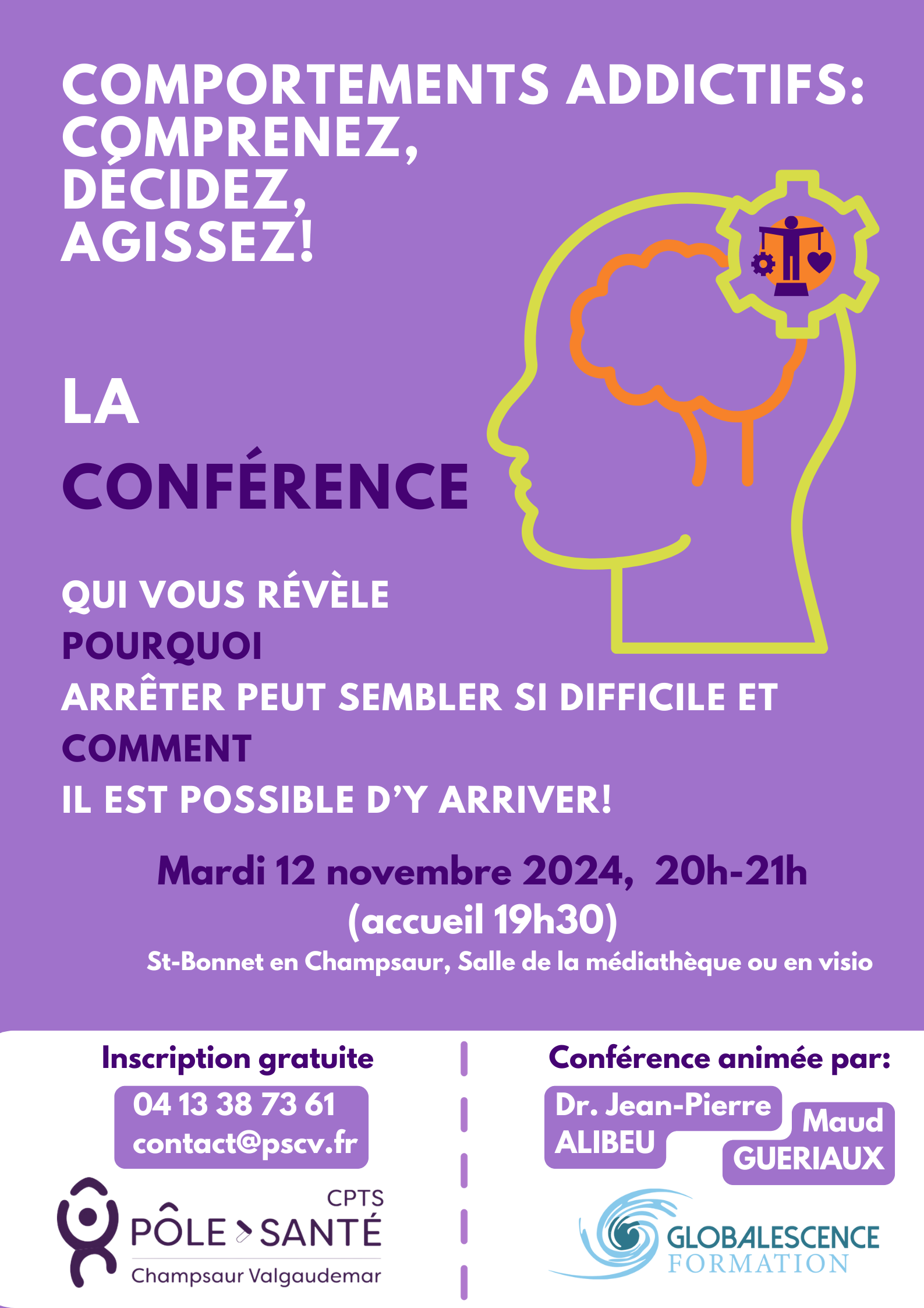 You are currently viewing CONFÉRENCE Comportements addictifs:  comprenez,  décidez, agissez!