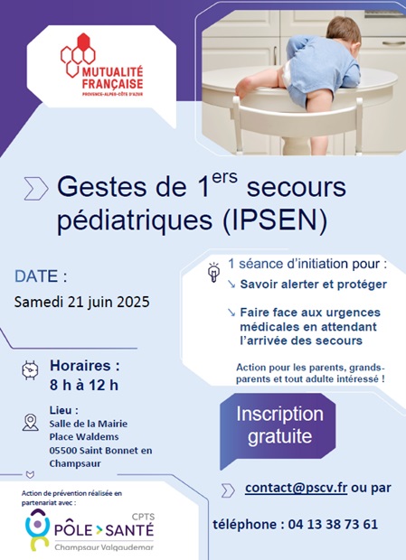 Lire la suite à propos de l’article Initiation 1ers secours pédiatriques