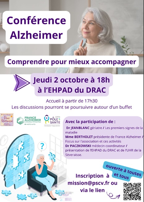 Lire la suite à propos de l’article CONFÉRENCE ALZHEIMER