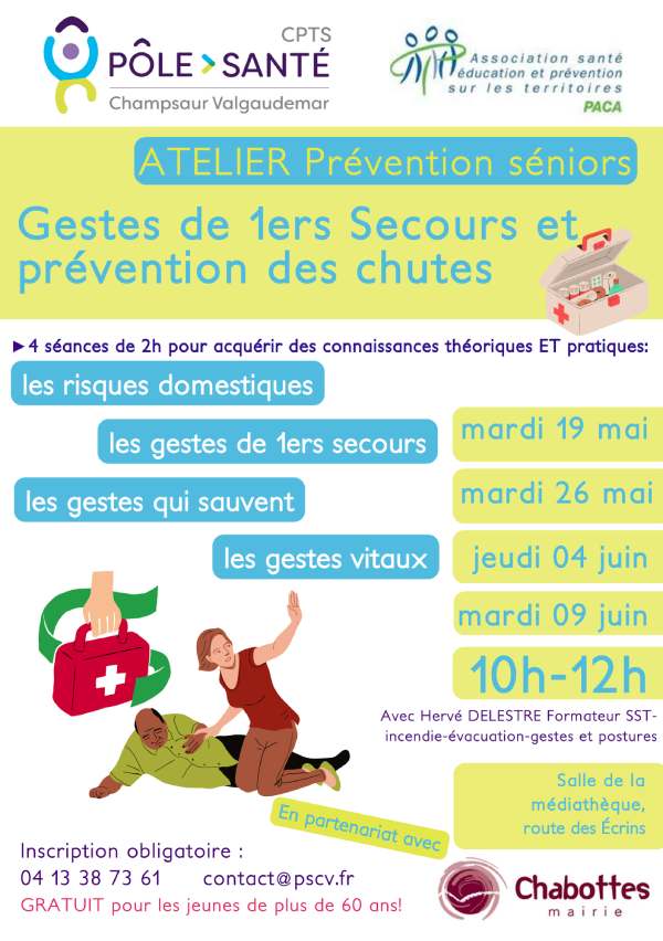 You are currently viewing GESTES DE 1ers SECOURS: ATELIER PRÉVENTION SÉNIORS