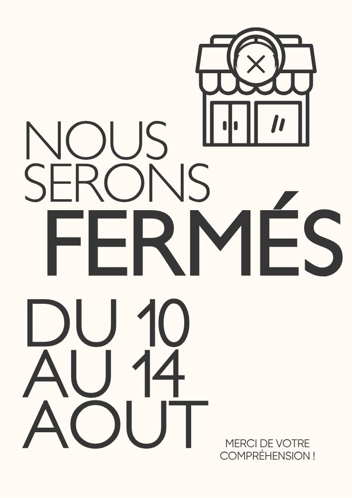 You are currently viewing FERMETURE POUR CONGÉS